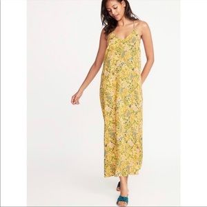 🌼 Old Navy Yellow Floral Maxi Dress
